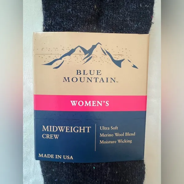 Blue Mountain Women’s Merino‎ Wool Crew Socks 2 - Image 2