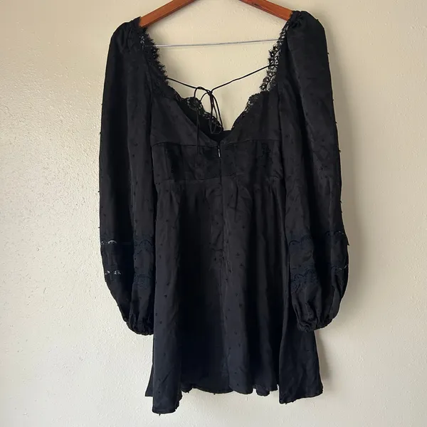 For Love and Lemons Black Coquette Natalie Mini Dress Size Small - Image 7