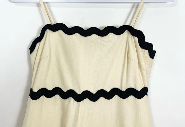 Petal + Pup Yana Maxi Dress in Cream Black Size XS - Image 7