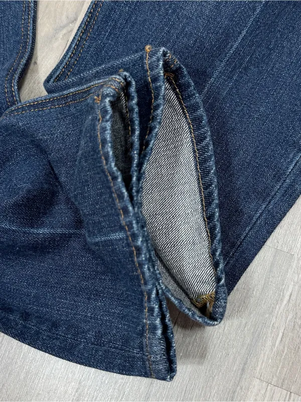 American Eagle Vintage High Rise Straight Leg Button Fly Jeans Size 8 Ankle - Image 5