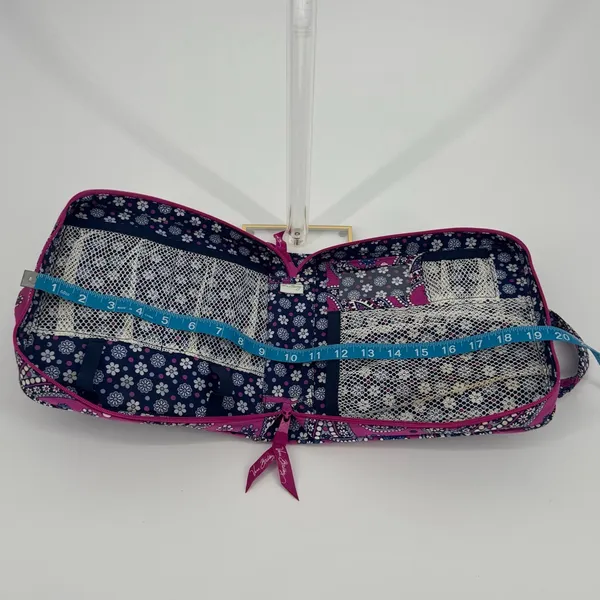 Vera Bradley Tech Organizer in Boysenberry Purple Blue Pink Paisley - Image 7