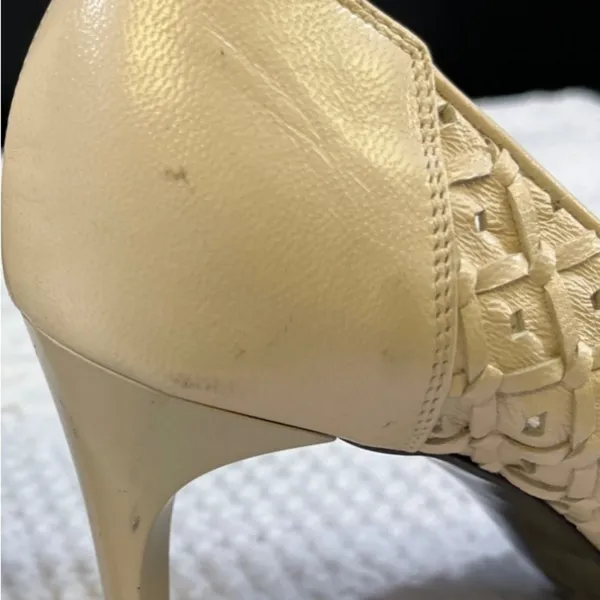 Via Spiga Women's Beige Leather Shoes/Heels Size 6M SKU 5134 - Image 8