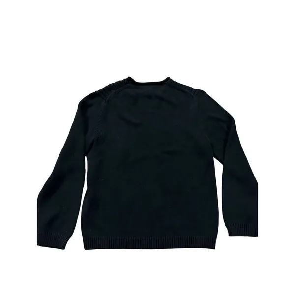 DKNY black knit chunky sweater‎ womens size small - Image 2