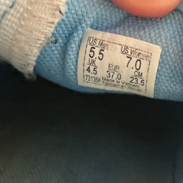 Vans Light Blue Slip on Womens size 7 - Image 10