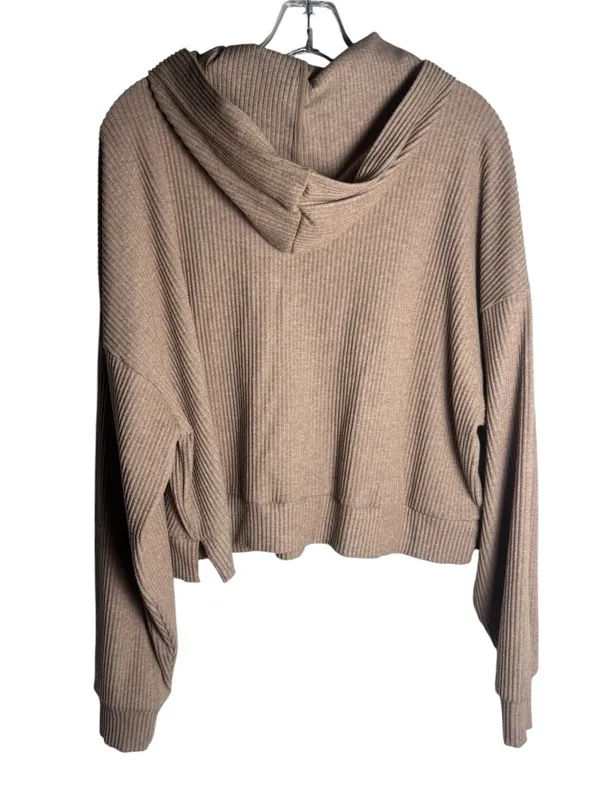 ALO Yoga Muse Hoodie in Gravel Heather Large - Image 3