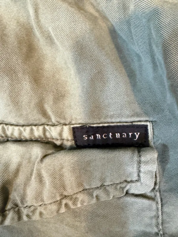 Sanctuary Sage Green Lighweight Joggers Size L - Image 7