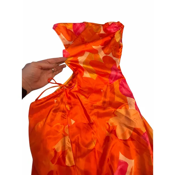 NWT All About May Orange and Pink Floral Dress - US Size 6 - Image 8