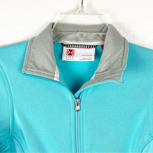 SPYDER Core Teal Long Sleeves Side Zip Pockets Jacket Size XS Outerwear Gorpcore - Image 9