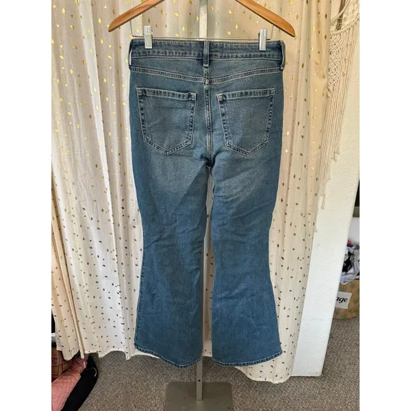 NWT Hollister Women's Curvy High Rise Flare Medium Wash Stretch Denim Jeans 29 - Image 4