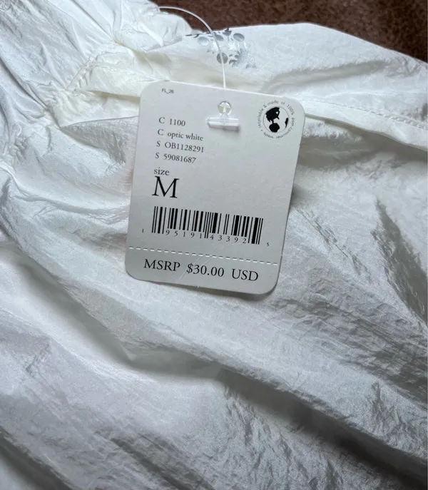 NWT Free People FP Movement Women's The Way Home Shorts White Size Medium - Image 4