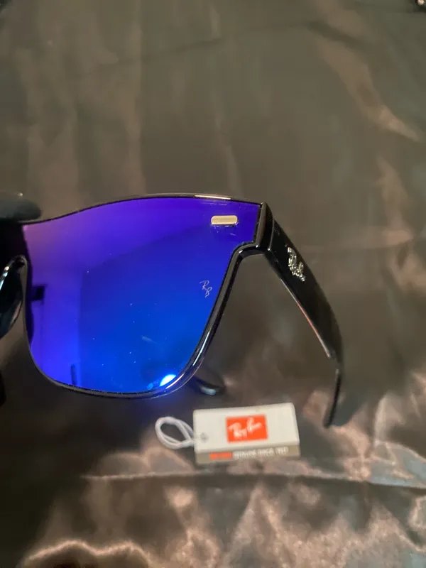 Ray-Ban Blaze Wayfarer Blue Mirror Shield Sunglasses RB4440 - Image 2