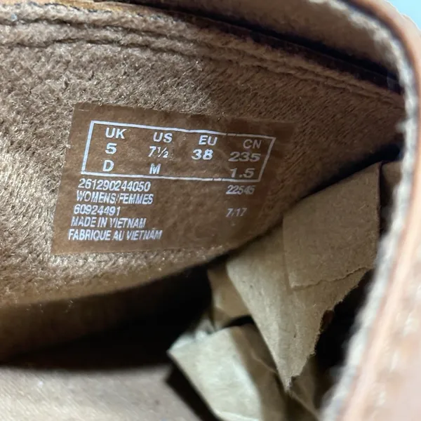 Clarks Women's Brown Leather Soft Cushion Clog Mule Size 7.5 Slip On - Image 9