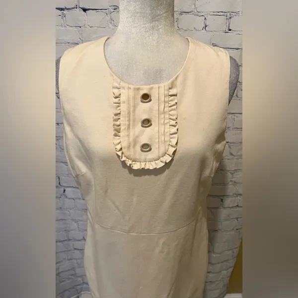 Banana Republic Cream Colored Dress size 12 - Image 2