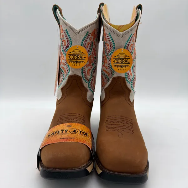 Corral Embroidery Hydro Resist Polycarbonate Security Western Safety Toe Boots 7 - Image 5