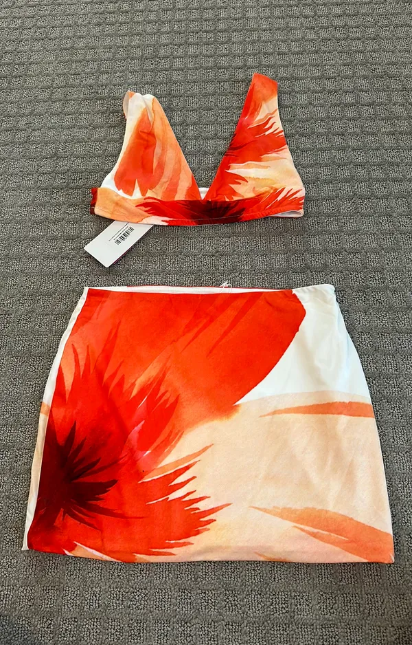 Beginning Boutique Mini Skirt & Top Set - Image 2