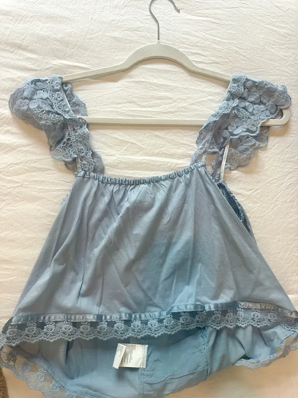 Anthropologie Light Blue Top - Image 3