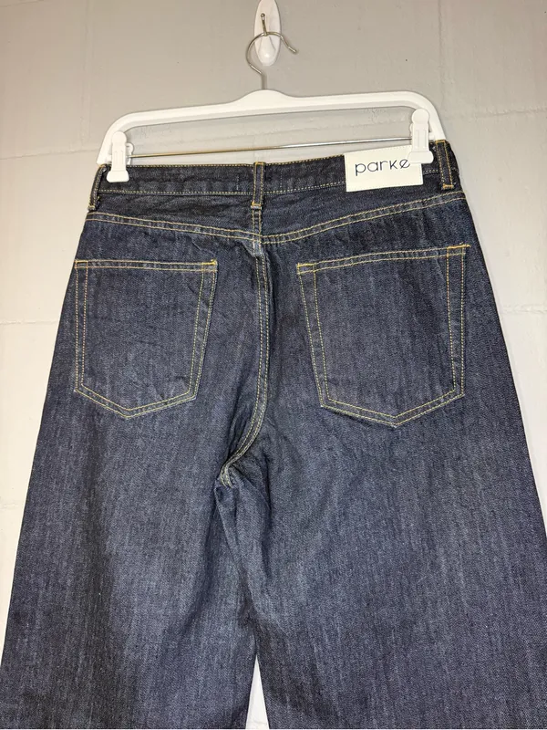 Parke 90's Straight Jeans in Dark Wash Women’s Size 28 100% Organic Cotton - Image 6