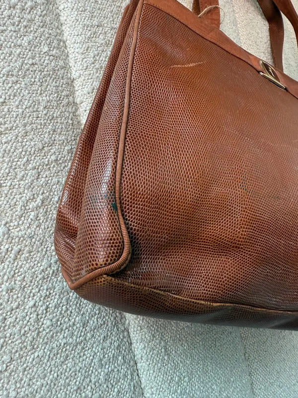 Salvatore Ferragamo vintage leather Tote - Image 4