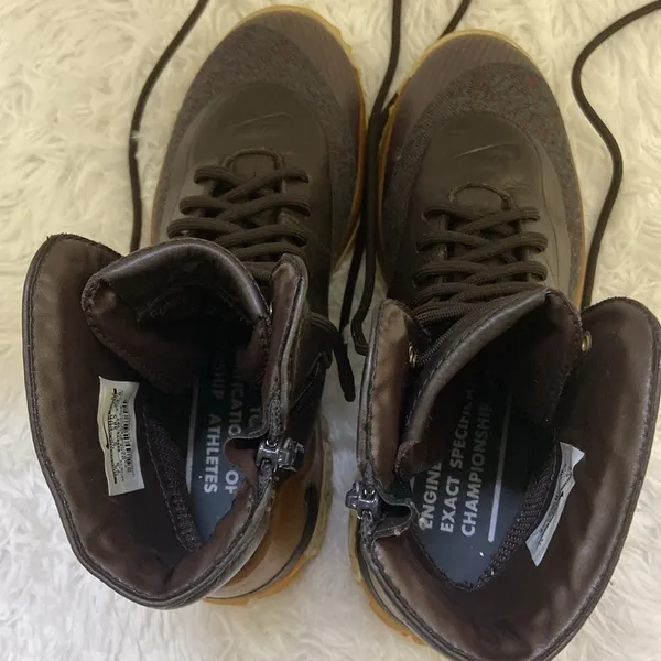 Nike Zoom Kynsi Jacquard/Faux Leather,Women,Brown/Tan Waterproof Boots.Size-7.5 - Image 8
