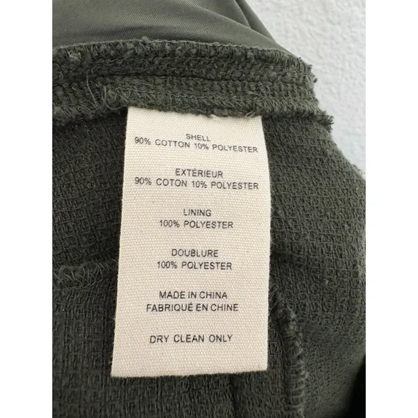 L’agence Pilar Tweed Wide Leg Pants Size 2 Green Textured Chic Quiet Luxury - Image 6