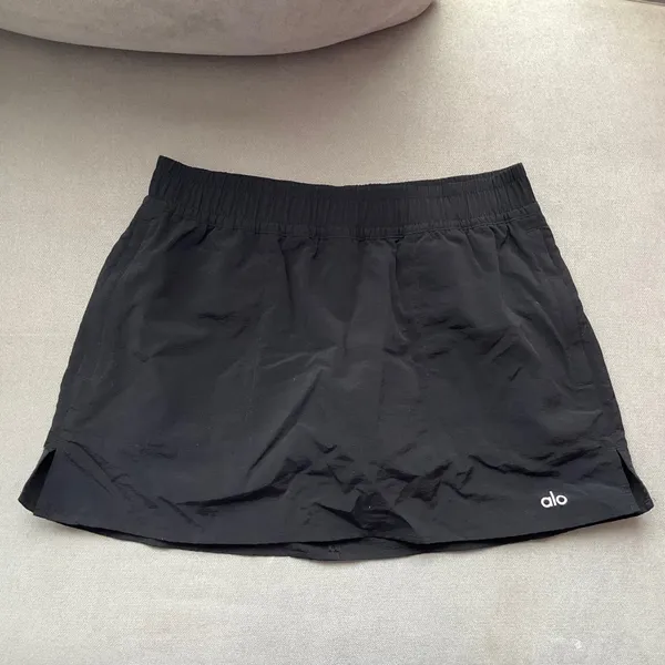 Alo Yoga Alumni Tennis Skirt Black S - Image 5