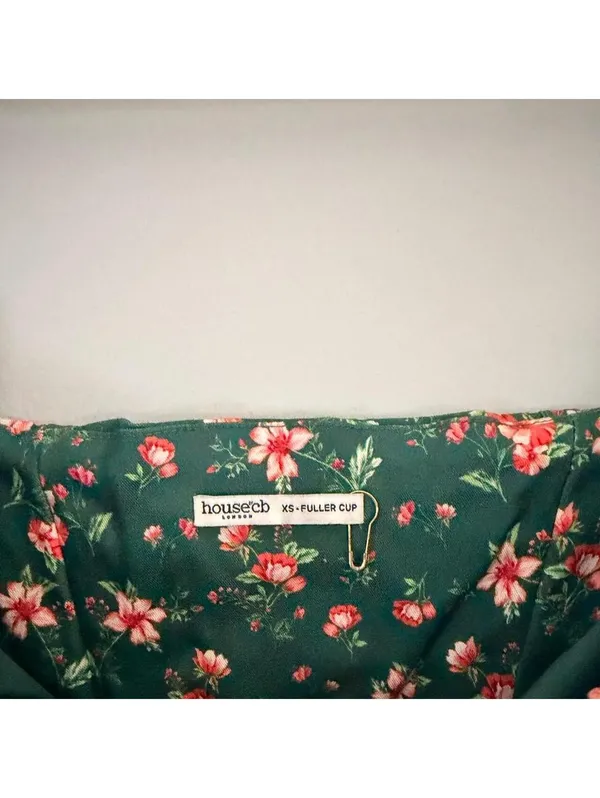 House of CB Malika Green Floral Corset Mini Dress - Image 4