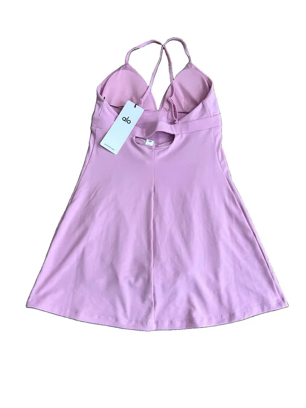 NWT Alo Yoga Airbrush Splendor Dress - Candy Heart Pink M - Image 4