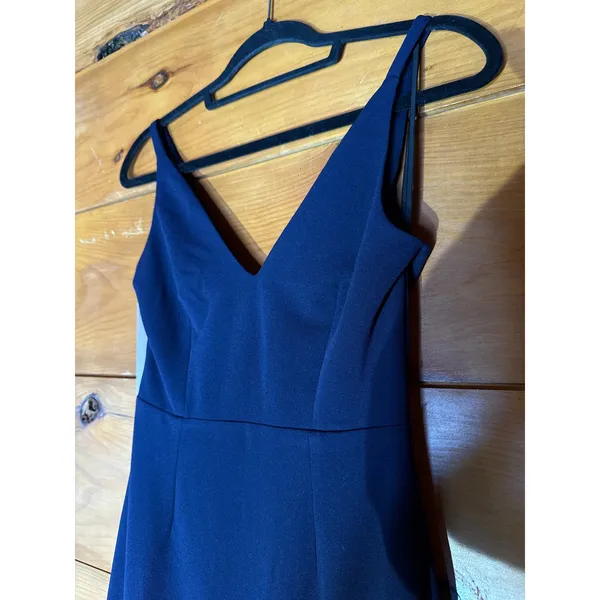 NWT Lulus Melora Navy Blue Sleeveless Maxi Dress Gala Banquet Bridesmaid Size M - Image 6