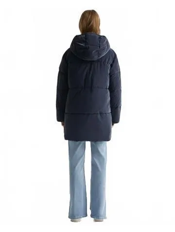 Mango Teen's Long Quilted Puffer Jacket NWT Dark Navy Teens Large - Image 4