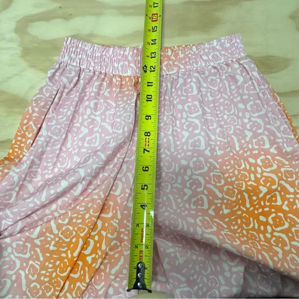 Manoush Ombré Animal Print Pleated High‎ Waist Lightweight Wide Leg Pants Sz 4 - Image 11