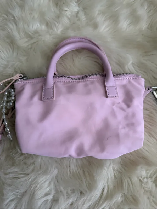 ZARA Pink Mini Top-Handle Crossbody Bag - Image 4