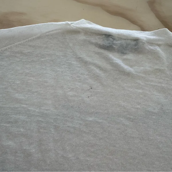 Theory Karenia Sag Harbor‎ Sweater Crewneck Lightweight Linen Blend White Small - Image 8