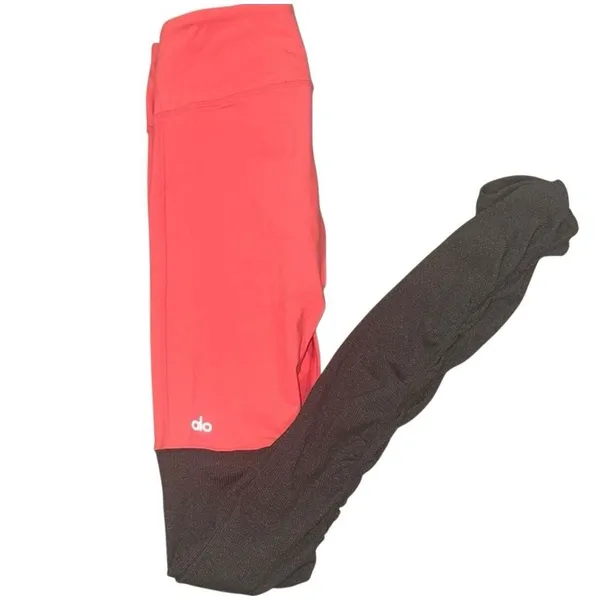 ALO Yoga GODDESS WOMENS XS # 87370 Coral‎ and grey (charcoal) Leggings Dance - Image 6