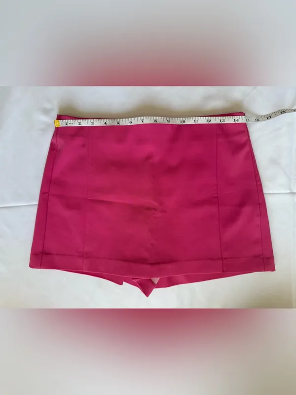 Zara Hot Pink Mini Skort Size Small - Image 6