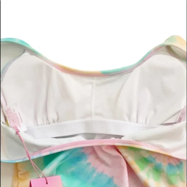 Stoney Clover Lane x Target Colab Rainbow Tie Dye One Piece Swimsuit Size XS New - Image 9