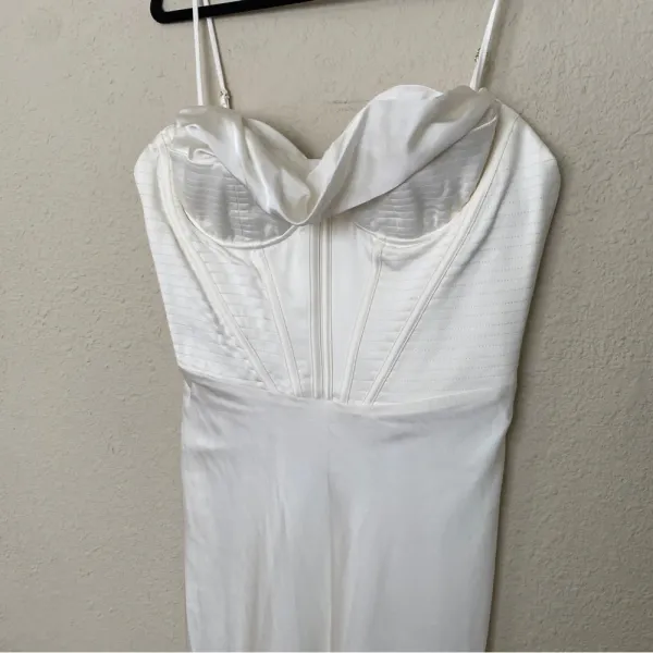 House of CB L‎ D-DD Myrna Ivory Corset Slip Dress white NWOT $269 - Image 8