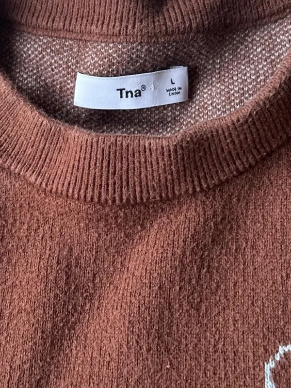 Aritzia TNA brown elephant sweater - Image 3