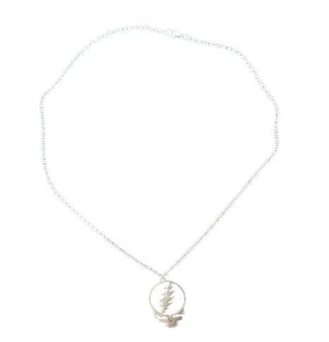 Grateful Dead Memorabilia Silver "Steal Your Face" Nostalgic Collectible Necklace NWOT - Image 4
