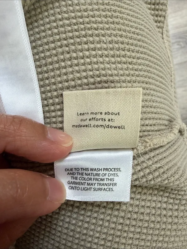 Madewell Purple and Tan Waffle Knit Scoop Neck Tank - Image 10