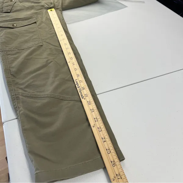 J.‎ Crew Womens High Rise Belted Military Pant Olive Green Utility Pockets 00 - Image 14