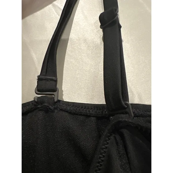 Bar III Women's One-Shoulder Mesh Cutout Swimsuit Black Size XL - Image 6