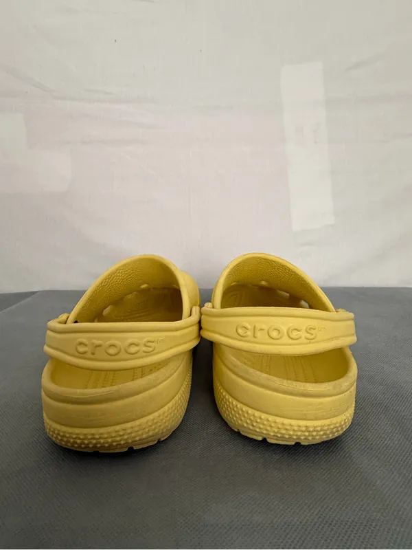 Crocs Classic Clog Yellow M6 W8 Unisex Comfort Slip On Sandals(B262) - Image 4