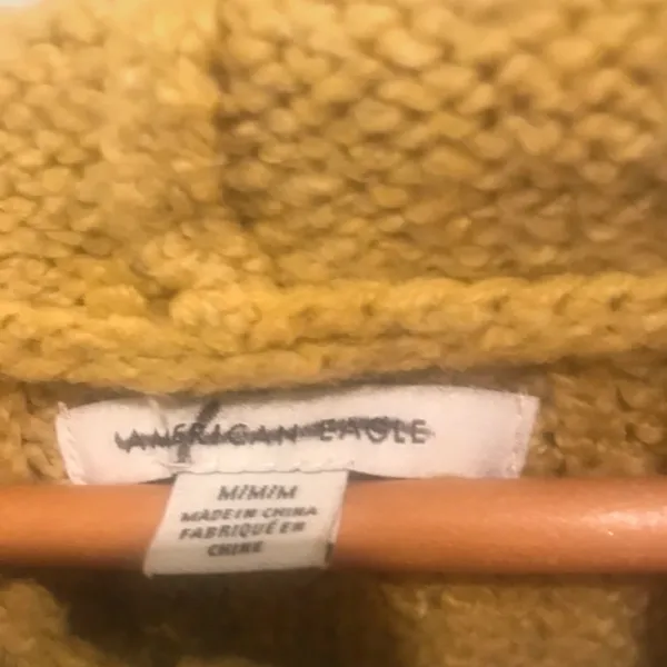 American Eagle Cozy Mustard Yellow Women's Sweater M - Image 5