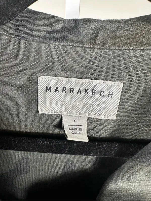 N123. Marrakech camo moto jacket, women’s size Small Green - Image 2