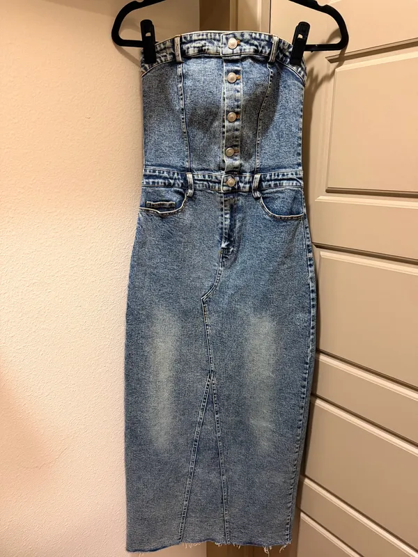 Princess Polly Denim Maxi Dress - Image 2