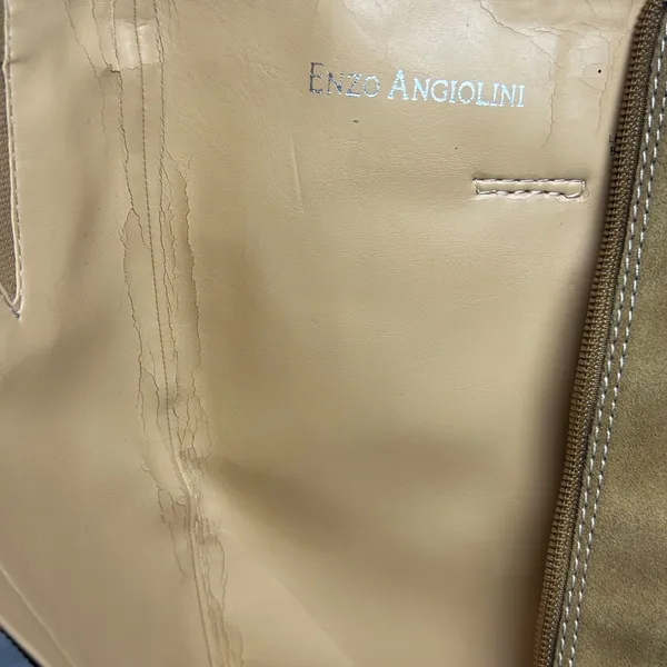 Enzo Angiolini Eajenya Tan Suede Knee High Block Heel Boots Womens 9M - Image 6