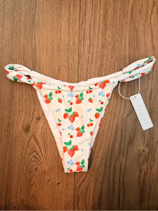 NWT Bright Swimwear Nia Berry Bliss High Rise Bikini Bottom M - Image 2