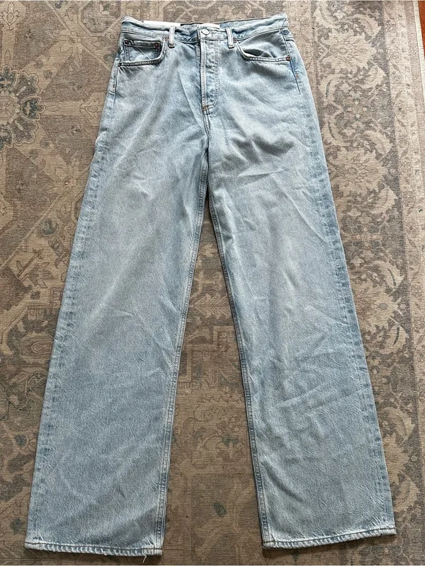 NWT AGOLDE Ren High Waist Wide Leg Jeans - Image 6