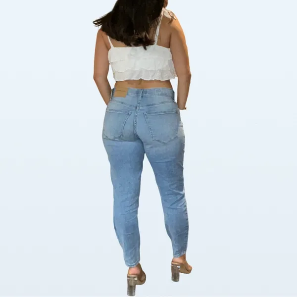 Lucky Brand Mid Rise Crop Ava Light Wash Jeans, Size 4 - Image 3