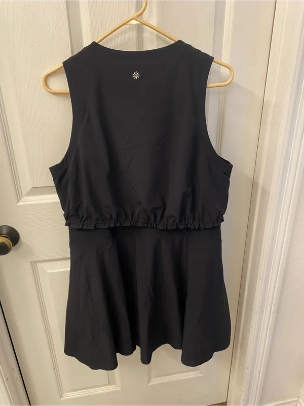 Athleta Venture out Black Zip-Front Tank Active Dress - Image 7